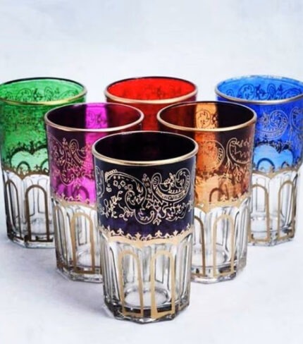 Moroccan Set 6 Tea Glasses ACENDYA – ARABESK
