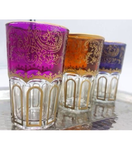 Moroccan Set 6 Tea Glasses ACENDYA – ARABESK