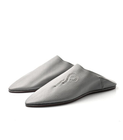 Moroccan Babouche ASALA Gray ACENDYA – ARABESK