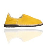 Moroccan Babouche Berber Leather Yellow ACENDYA – ARABESK