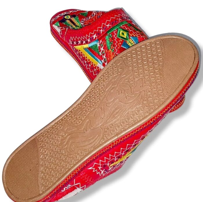 Moroccan Babouche Berber Women Red ACENDYA – ARABESK
