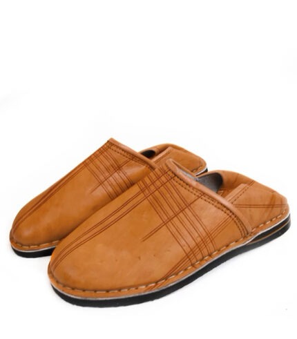 Moroccan Berber Babouche Brown ACENDYA – ARABESK