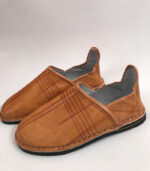 Moroccan Berber Babouche Brown ACENDYA – ARABESK