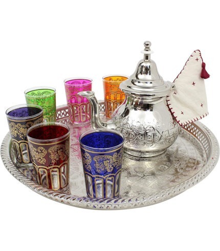 Moroccan Tea Glasses Set of 6 Classic ACENDYA – ARABESK