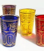 Moroccan Tea Glasses Set of 6 Marrakech ACENDYA – ARABESK