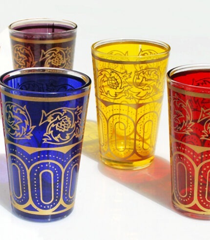 Moroccan Tea Glasses Set of 6 Marrakech ACENDYA – ARABESK